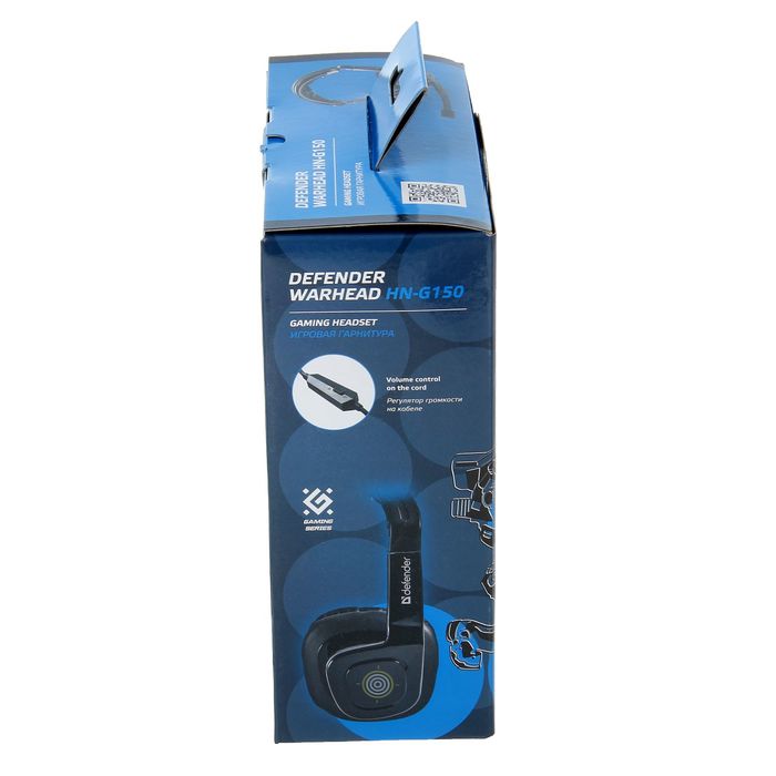 Гарнитура игровая DEFENDER Warhead HN-G150, кабель 2.1 м, чёрная