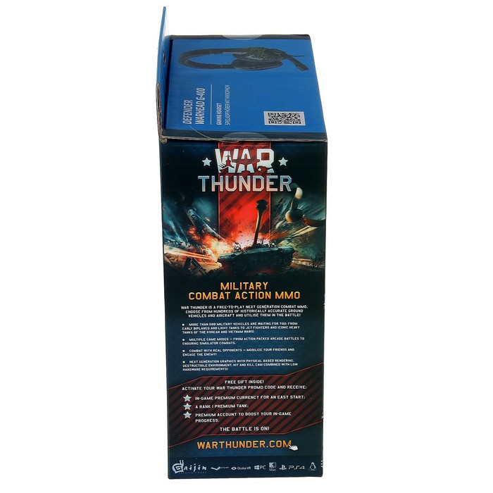 Гарнитура игровая DEFENDER Warhead G-400 USB, подсветка, кабель 2.5 м, чёрно-фиолетовая