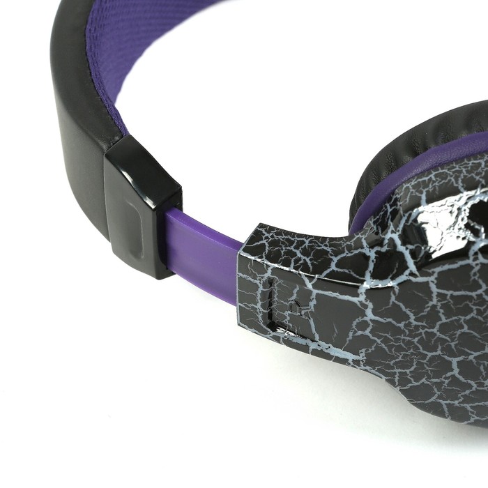 Гарнитура игровая DEFENDER Warhead G-400 USB, подсветка, кабель 2.5 м, чёрно-фиолетовая