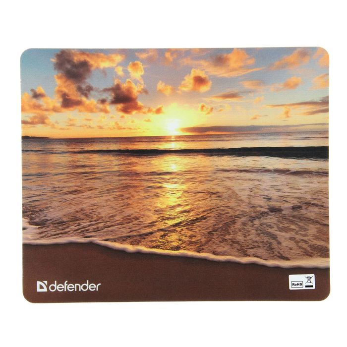 Коврик для мыши DEFENDER Silk Pad Nature 230x190x1.6 мм, микс
