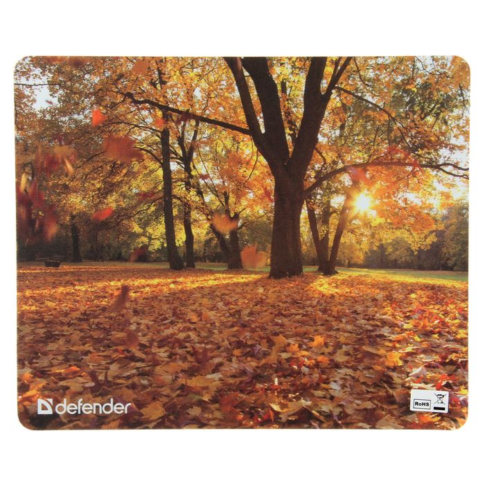 Коврик для мыши DEFENDER Silk Pad Nature 230x190x1.6 мм, микс
