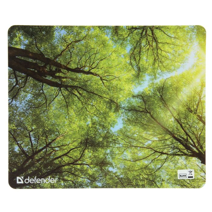 Коврик для мыши DEFENDER Silk Pad Nature 230x190x1.6 мм, микс