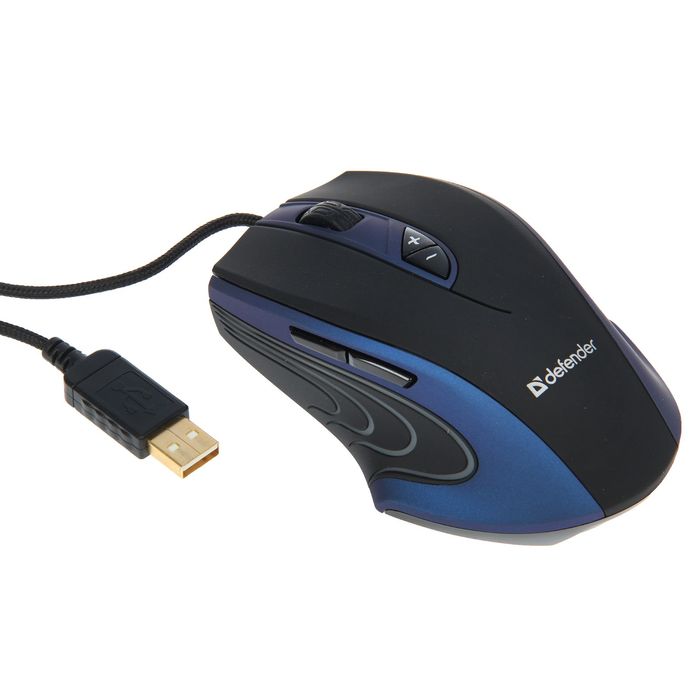 Проводная игровая мышь DEFENDER Warhead GMX-1800 лазер, 7 кнопок,800-6000dpi
