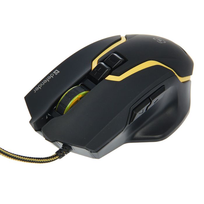 Проводная игровая мышь DEFENDER Warhead GM-1750 оптика, 7 кнопок,1200-3200dpi