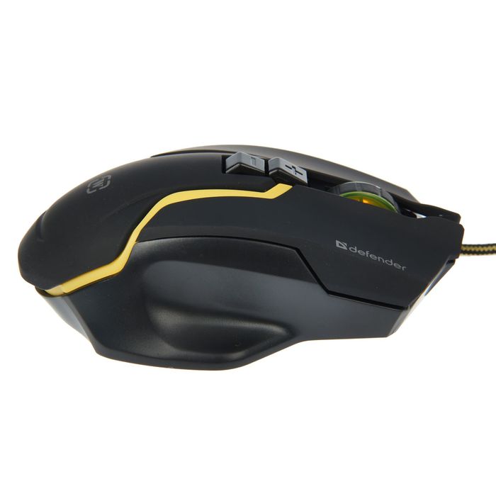Проводная игровая мышь DEFENDER Warhead GM-1750 оптика, 7 кнопок,1200-3200dpi