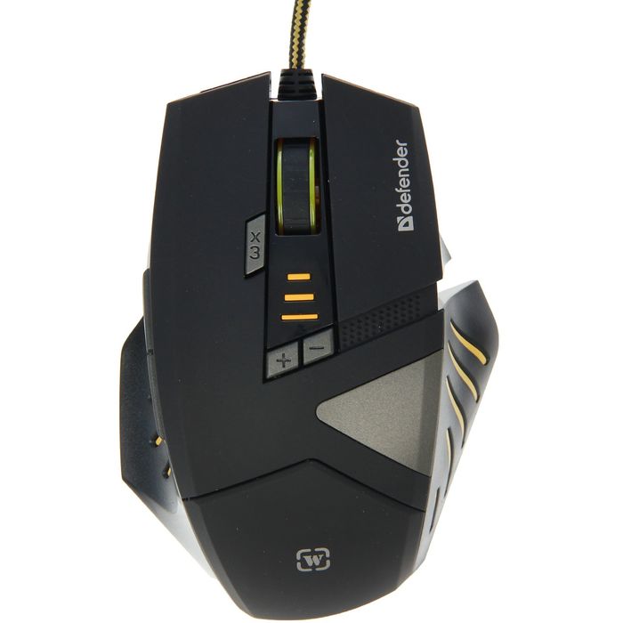 Проводная игровая мышь DEFENDER Warhead GM-1760 оптика, 8 кнопок,1000-2500 dpi