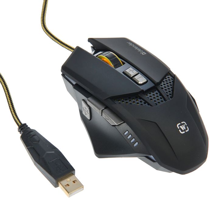 Проводная игровая мышь DEFENDER Warhead GM-1780 оптика, 8 кнопок,1000-2500 dpi