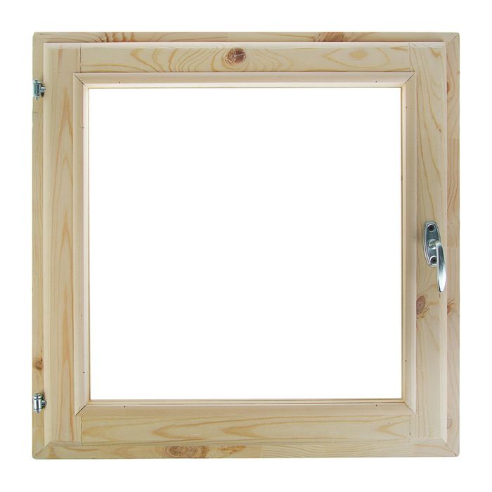 Окно, 60×60см, двойное стекло, из хвои