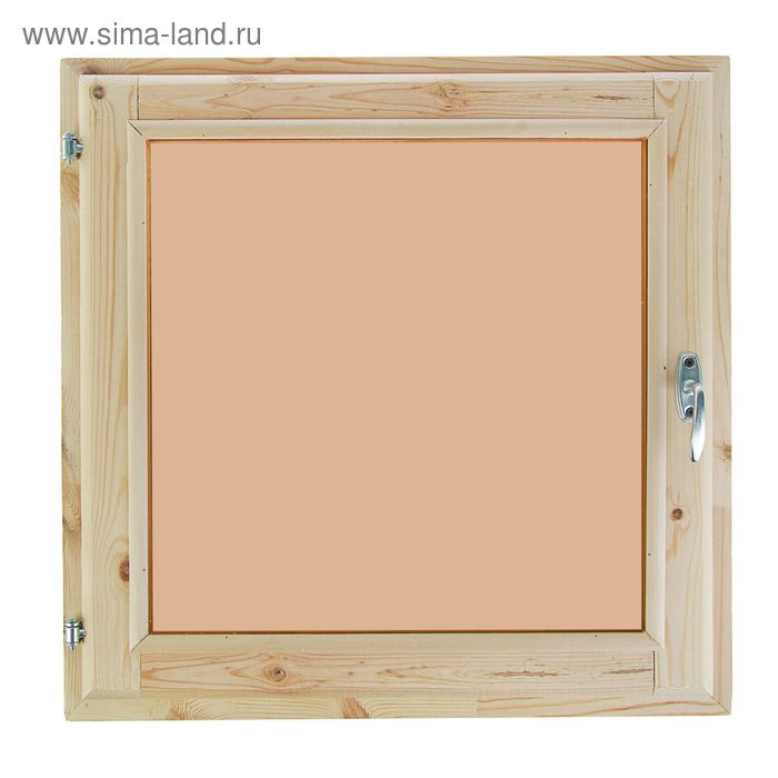 

Окно, 60×60см, двойное стекло, тонированное, из хвои