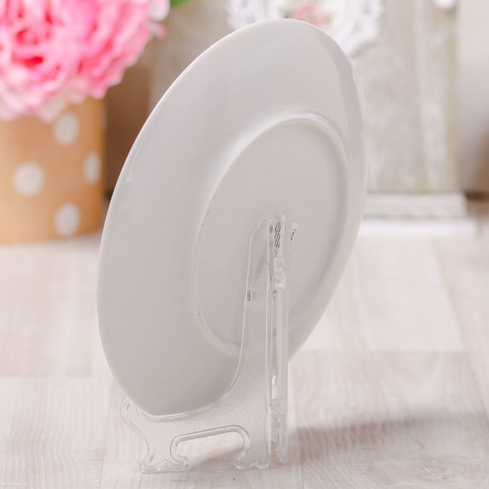 Тарелка с сублимацией "Архангельск. Мезенская роспись", 20 см