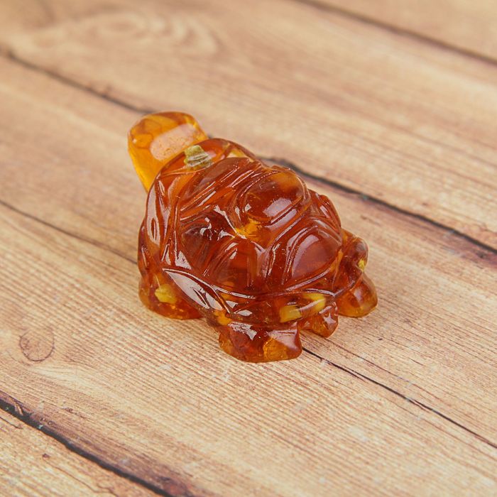 Сувенир "Черепашка", янтарь