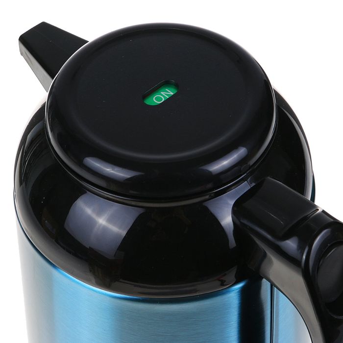 Термос 1900 мл, кофейник, синий хром, 20х33 см