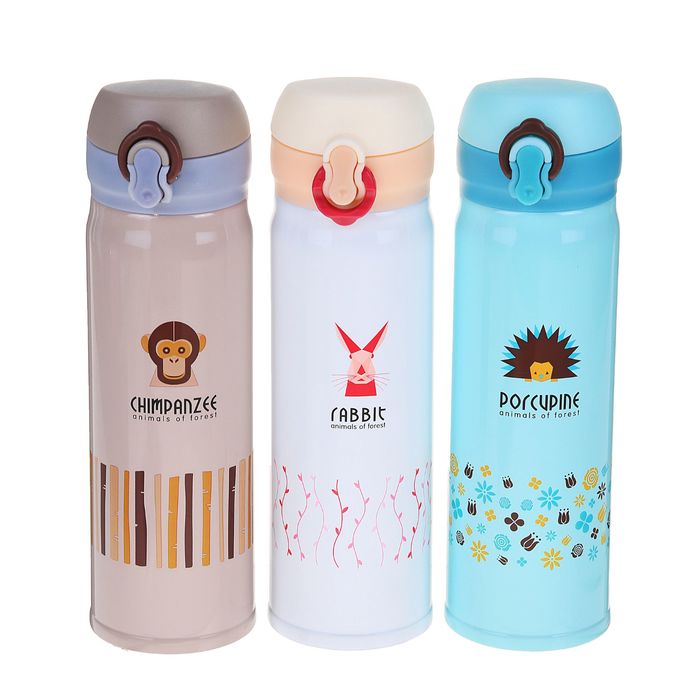 Термос Animals, 500 мл, микс