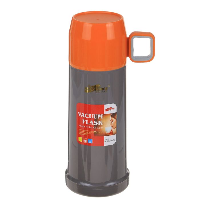 Термос 450 мл «Классика», с ручкой, 1 кружка, микс, 12х25 см