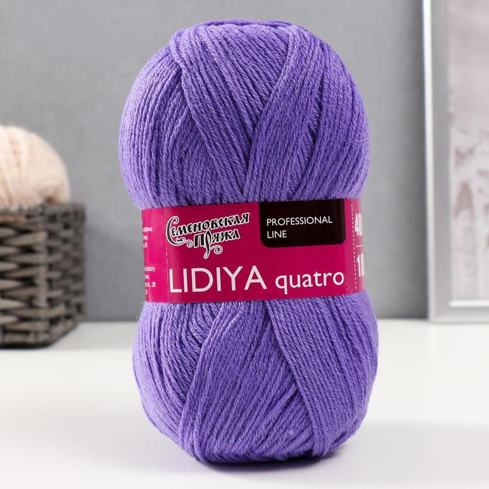 

Пряжа Lidiya quatro (Лидия кватро) 50% шерсть, 50% акрил 400м/100гр (272 колокол.)