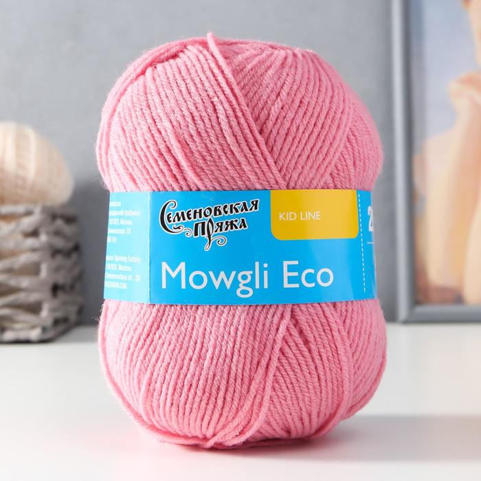 Пряжа Mowgli Eco (МауглиЭко) 90% акрил, 10% капрон 200м/50гр (64 клевер)