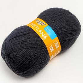 

Пряжа Svetlana (Светлана) 50% шерсть, 50% акрил 250м/100гр (951 графит)
