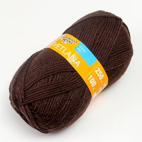 

Пряжа Svetlana (Светлана) 50% шерсть, 50% акрил 250м/100гр (70666 кофе_v2)