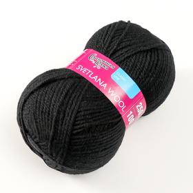 

Пряжа SvetlanaWool (СветланаЧШ) 95% шерсть, 5% акрил 250м/100гр (1 черный)