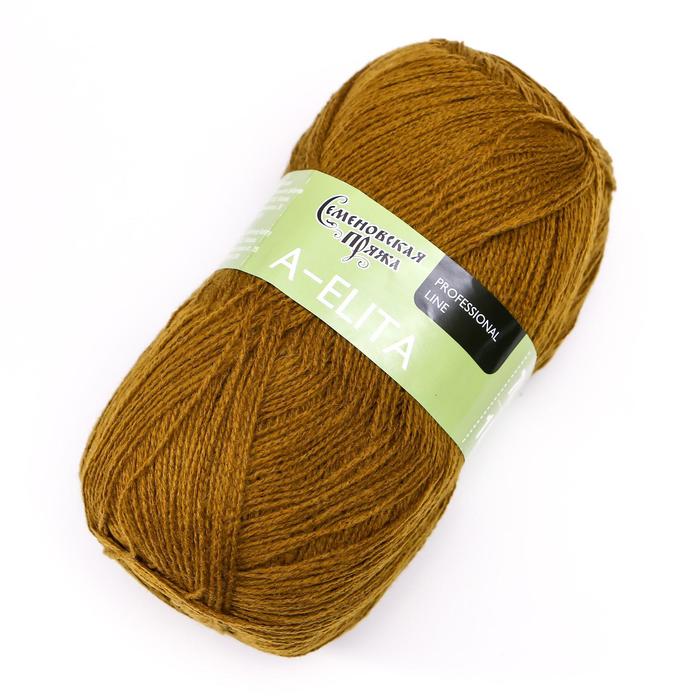 

Пряжа A-elita (Аэлита) 50% шерсть, 50% акрил 781м/100гр (1437 зел.янтарь)