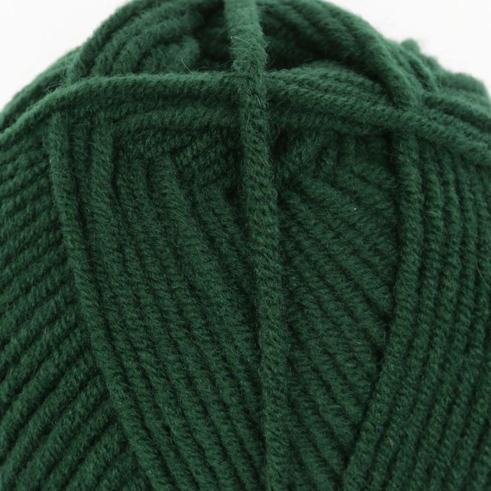 Пряжа A-elita quatro (Аэлита кватро) 50% шерсть, 50% акрил 190м/100гр (т.зеленый)