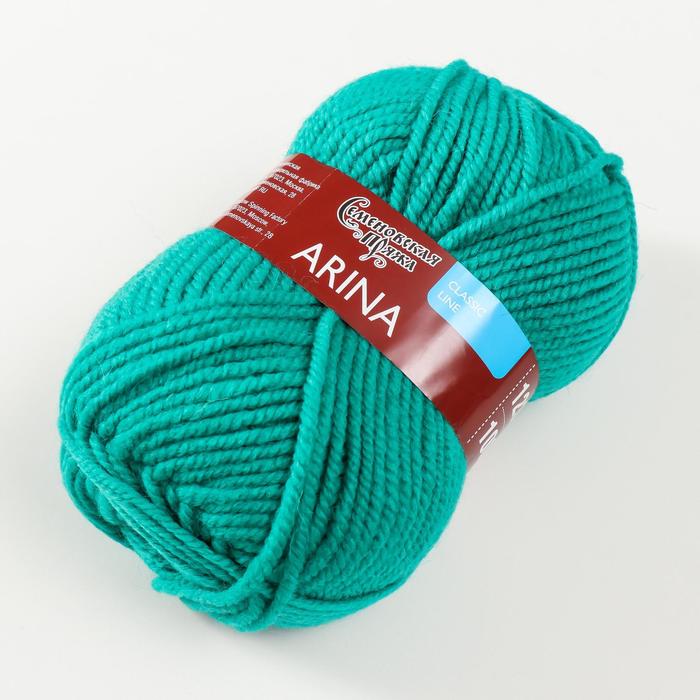 

Пряжа Arina (АринаПШ) 50% шерсть, 50% акрил 123м/100гр (70920 зел.бир_v2)