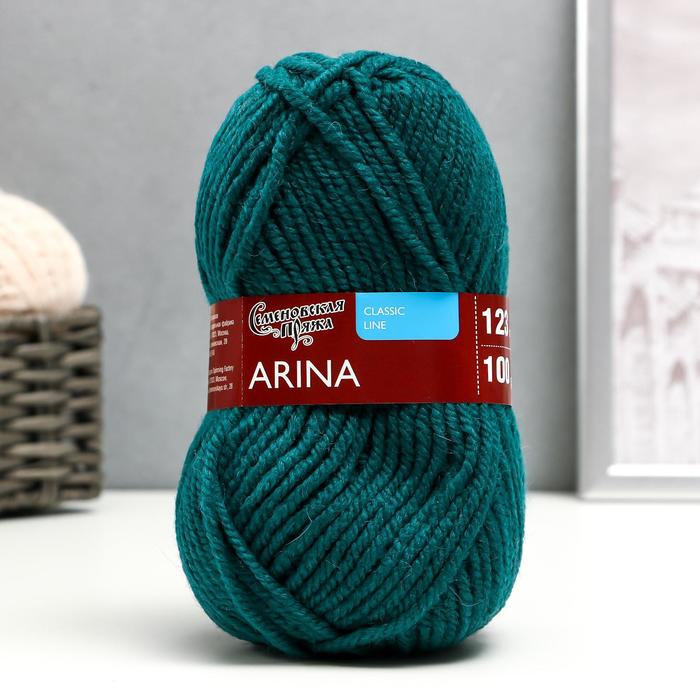 

Пряжа Arina (АринаПШ) 50% шерсть, 50% акрил 123м/100гр (70039 изумр_v2)