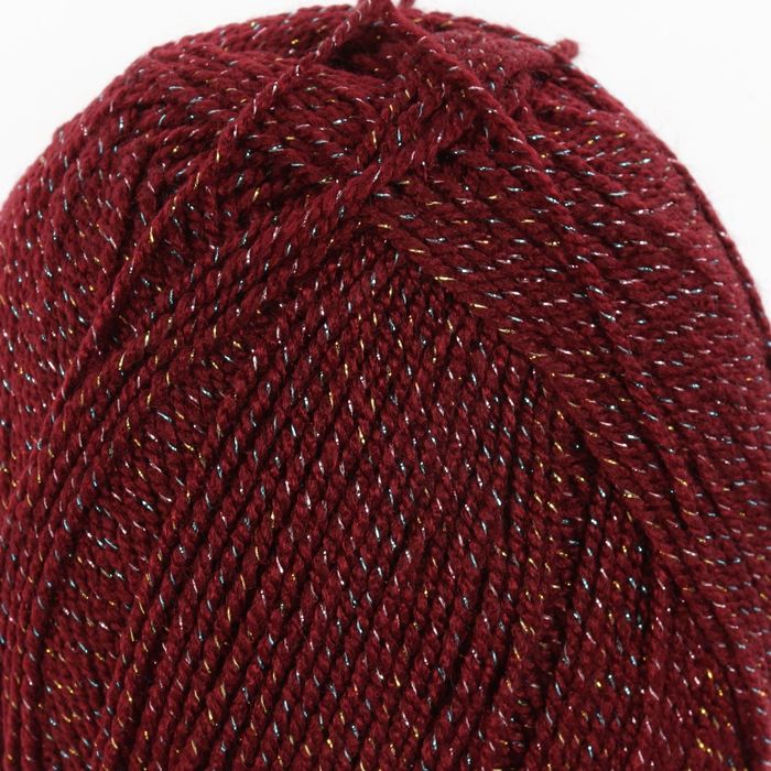 Пряжа Firelight (Костер) 96% акрил, 4% метанит 394м/100гр (бордо-мульти)