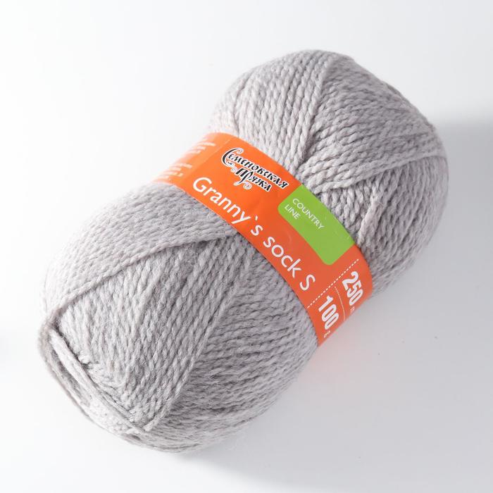 

Пряжа Granny`s sock S (Бабушкин носокПШ) 30% шерсть 70% акрил 250м/100гр м.перлам. (4019)