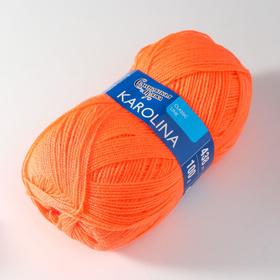 

Пряжа Karolina (Каролина) 100% акрил 438м/100гр апельсин (142)