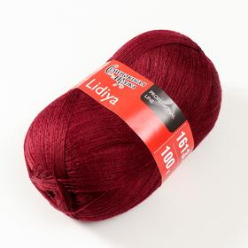 

Пряжа Lidiya (ЛидияПШ) 50% шерсть, 50% акрил 1613м/100гр (13 бордо)
