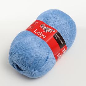 

Пряжа Lidiya (ЛидияПШ) 50% шерсть, 50% акрил 1613м/100гр (3 голубой)