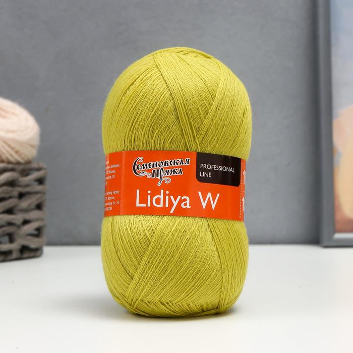 

Пряжа LidiyaWool (ЛидияЧШ) 100% шерсть 1613м/100гр (90345 липа_v2)