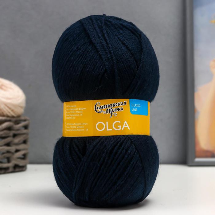 

Пряжа Olga (ОльгаПШ) 50% шерсть, 50% акрил 392м/100гр (331 матр.син.)