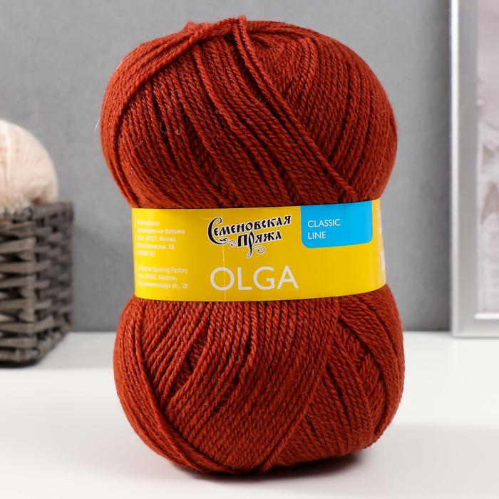 Пряжа Olga (ОльгаПШ) 50% шерсть, 50% акрил 392м/100гр (террак_v2)