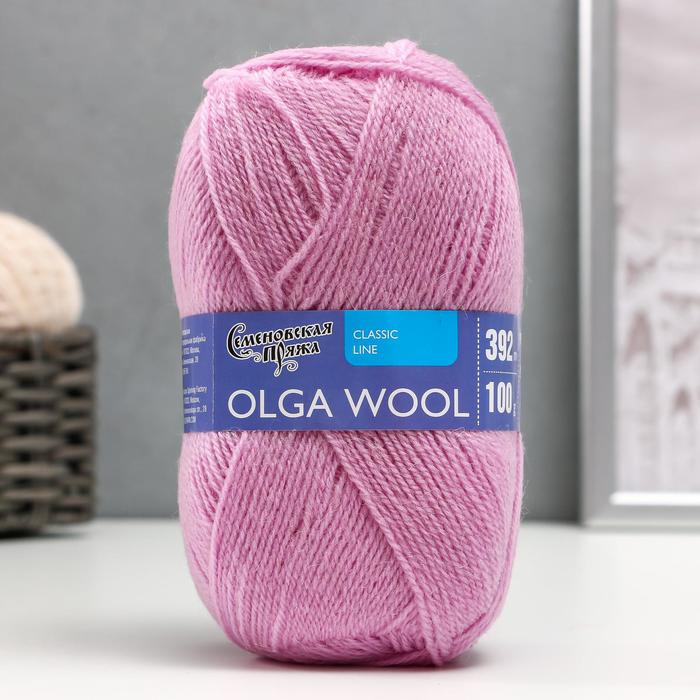 Пряжа OlgaWool (ОльгаЧШ) 95% шерсть, 5% акрил 392м/100гр (астра_v2)