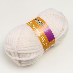 

Пряжа Roving felt (Валя) 100% шерсть 50м/50гр (964 ультрабелый)