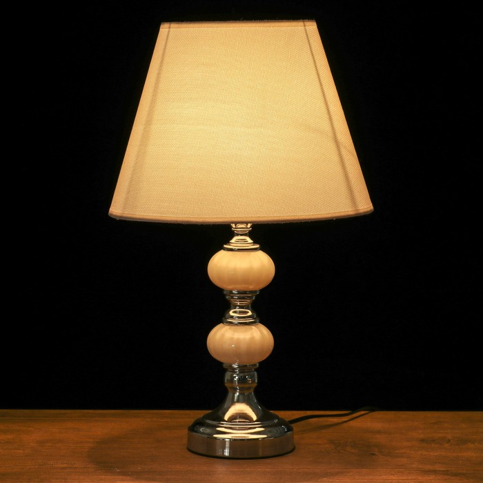 Лампа настольная "Миледи" белая Е27 220В 45,5х28х28 см