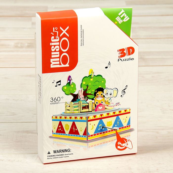 Набор для создания музыкальной коробочки "Зверятки"