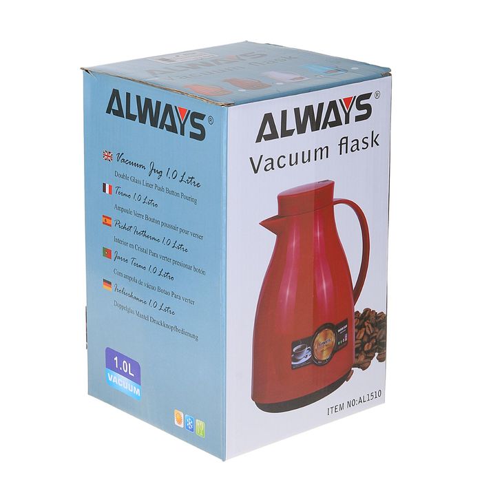 Термос 1000 мл «Яркость», кофейник, микс, 18х24 см