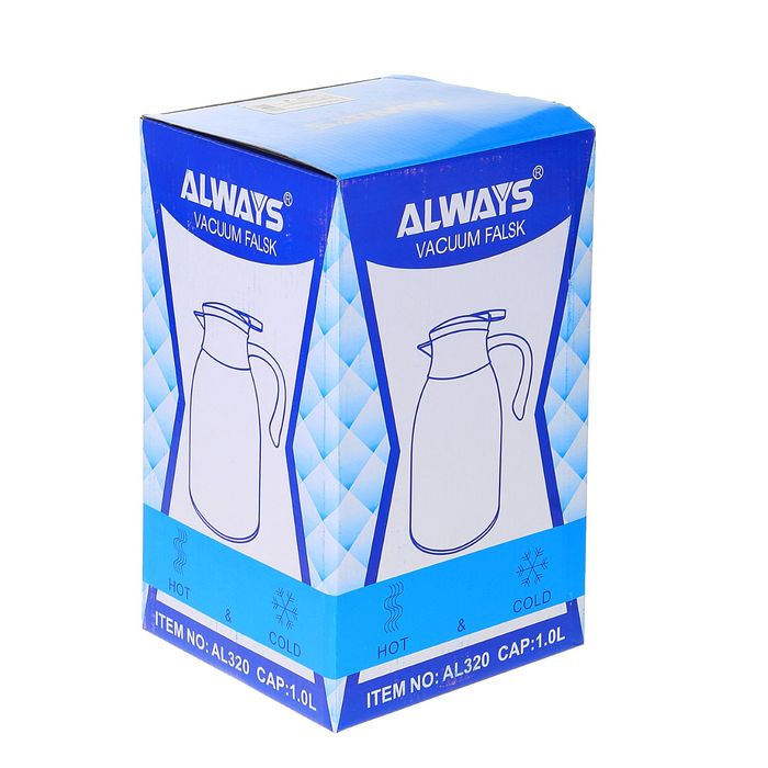 Термос 1000 мл, кофейник, ручка полукруглая, микс, 17.5х26 см