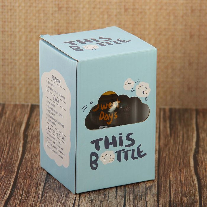 Бутылка 300 мл "Зверята", цвета МИКС