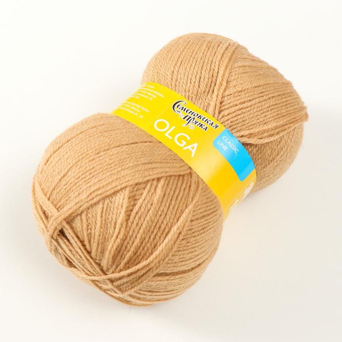 

Пряжа Olga (ОльгаПШ) 50% шерсть, 50% акрил 392м/100гр (28 песочн.)