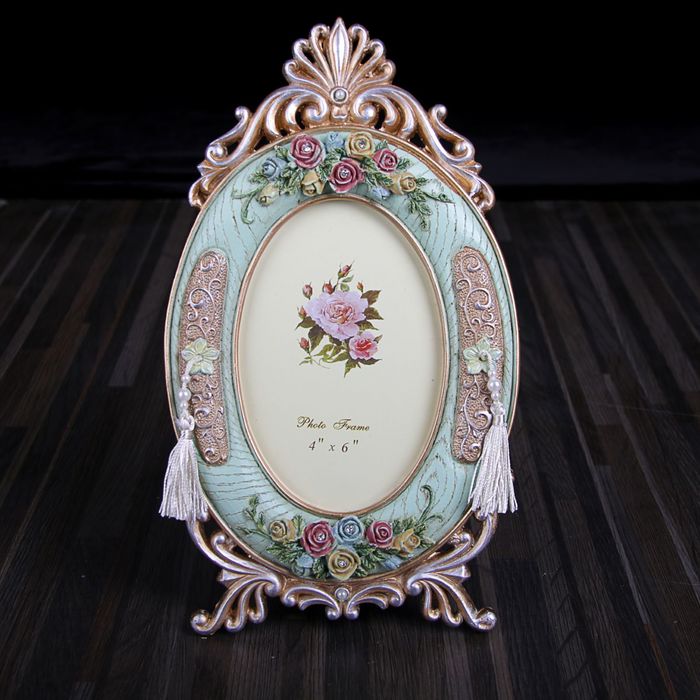 Фоторамка полистоун 10х15 см "Изящество" стразы 27х15,5 см