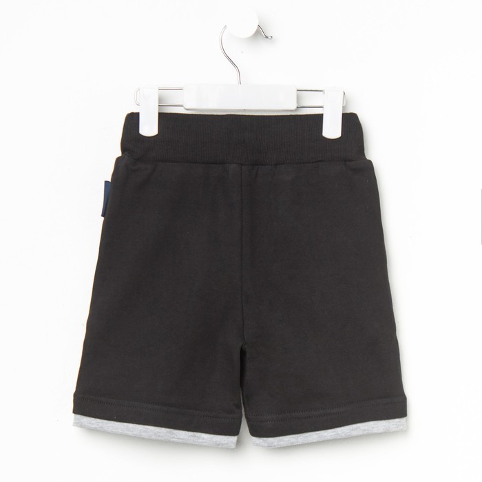 Шорты для мальчика, рост 98 см, цвет чёрный