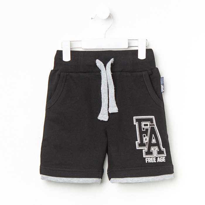 Шорты для мальчика, рост 140 см (72), цвет чёрный