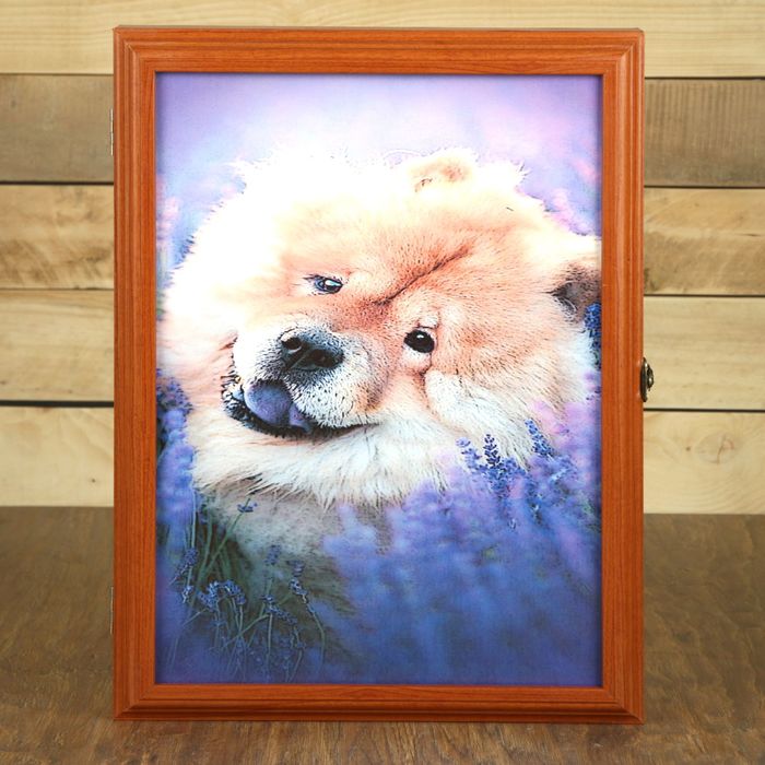 Ключница "Собачка" вишня 45х33х6 см