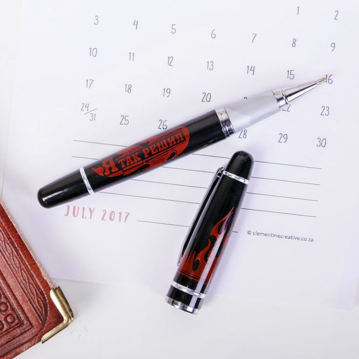 Ручка металлическая "Поздравляю с днем металлурга" в конверте, МИКС