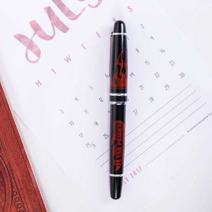 Ручка металлическая "Поздравляю с днем металлурга" в конверте, МИКС