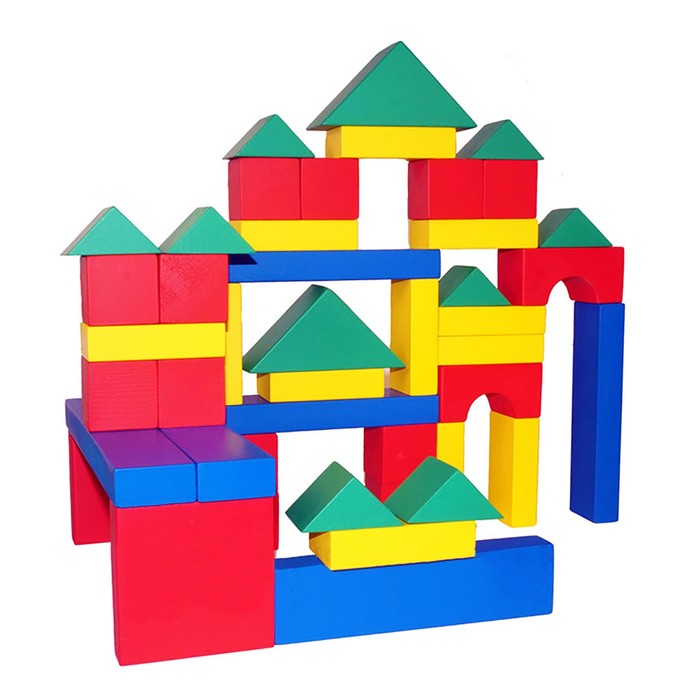 Конструктор детский "Строитель" настольный 44 элемента